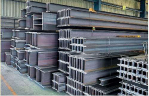 Beams in stock at Iron Wei Steel Corp, Jamaica, Queens NY